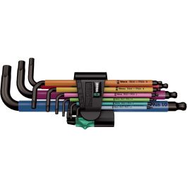 Wera 950/9 Llaves Allen Hex-Plus Blacklaser Juego de Llaves Angulares