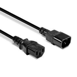 Lindy Cable Extensión de Alimentación IEC C14 a C13, 0.5m, Negro, H05-VVF 3G 1.00mm², para Oficina/Cine en Casa, 10 Años Garantía