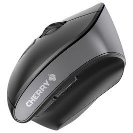 Cherry Ratón Inalámbrico MW 4500 LEFT Ergonómico Vertical 45 para Zurdos, 6 Botones, 1200 dpi, Plug & Play, Compatible Windows/Mac