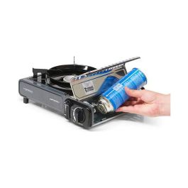 CAMPINGAZ Camp Bistro 3 Hornilla de cartucho de butano, 2200 W, 1 zona, color negro, 1.6 kg, fácil de transportar