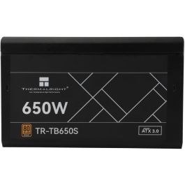 Fuente de alimentación para PC - THERMALRIGHT - TB650S - 650W - 80+ Bronce - No modular - ATX 3.0 - Negro Fuente de alimentación para PC - THERMALRIGHT - TB650S - 650W - 80+ Bronce - No modular - ATX 3.0 - Negro