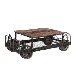 DKD Home Decor Mesa Centro Vintage Negro Marron 48 x 76 x 147 cm Precio: 439.94999961. SKU: B1793S2F74