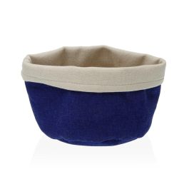Cesta Textil Azul Versa 14x10x17 cm (4 Unidades) Cesta Textil Azul Versa 14x10x17 cm (4 Unidades)