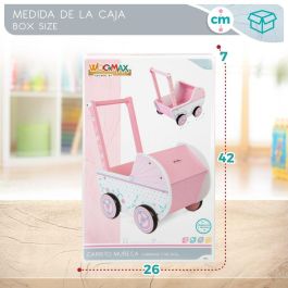 Carrito para Muñecas Woomax Rosa 39 x 46 x 26,5 cm