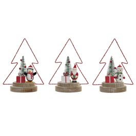 DKD Home Decor Decoración Navidad Tradicional LED Surtido Madera y Metal 3 Figuras Variadas 11x21x17cm Rojo Marrón Verde Precio: 19.03572. SKU: B17MHF3XV5