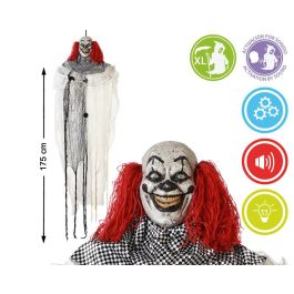 Figura de Payaso Terrorífico 175 cm con Luz, Sonido y Movimiento - Decoración Halloween y Eventos Temáticos Precio: 21.88999989. SKU: B1CHPHQZF3