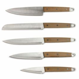 Livoo MEC129 Juego de 5 Cuchillos: Chef, Pan, Cocina, Rebanador y Mondador de Acero Inoxidable con Mango de Haya Precio: 36.58999949. SKU: B14KNN7Y32