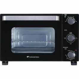 CONTINENTAL EDISON CEMF22B - Mini horno eléctrico 22L negro - 1300W - Asador, Circulación natural