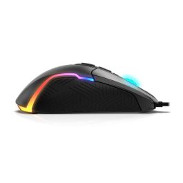 Krom Ratón Gaming Kick RGB Óptico 800-6200 DPI 7 Botones Iluminación LED RGB Rainbow