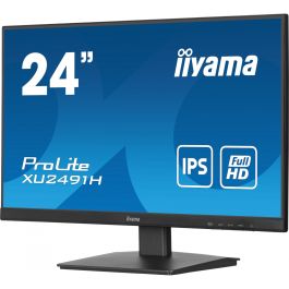 IIYAMA XU2491H-B1 Monitor IPS 24" Full HD 100Hz 0.5ms Clase E, Ideal Múltiples Monitores y Oficina