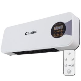 Calefactor Split de Pared PTC + Ventilador 1800W con Control Remoto, Termostato, Temporizador y Programable - Hasta 30m² - Blanco