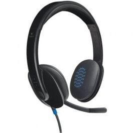Logitech Auriculares Biaural Estereo Con Micrófono Audio De Alto Rendimiento Con Supresion De Ruidos, Usb - H540
