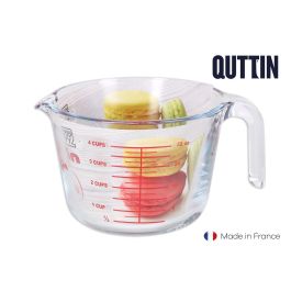 Quttin Jarra Medidora de Vidrio 1000 cc con Dimensiones 15 cm (Ancho) x 11 cm (Alto) x 21 cm (Largo) (6 Unidades) Precio: 46.49999992. SKU: S2204002