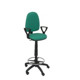 Piqueras y Crespo Taburete Ayna B-Fijos T04 Regulable en Altura con Aro Reposapiés, Tapizado Bali Verde Esmeralda Precio: 157.79000039. SKU: S5702419