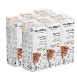 AMANDIN Horchata de Chufa Ecológica 1 Litro (Pack 6 Unidades) - Sin Gluten y Vegana Precio: 18.5000002. SKU: B15QCHG6MQ
