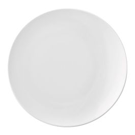 Ariane Plato Llano Vital Coupe Porcelana 21 cm Blanco Reforzado Apilable (12 Unidades) Apto Lavavajillas y Microondas