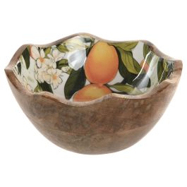 DKD Home Decor Bol Tropical Colección National Oranges Multicolor Madera de Mango Lacado Apto Lavavajillas 15x15x6.5 cm Precio: 11.49999972. SKU: B1HJYMRSY8