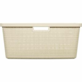 Curver CUR3253928091033 Cesta para la Ropa Sucia de Yute, 46 L, Color Beige