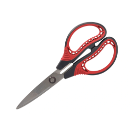 Liderpapel Tijera Titanio Hoja Curva 16.5 cm Durabilidad y Facilidad de Corte con Funda Protectora