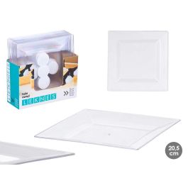 Plato Cuadrado Pequeño Transparente 20X20Cm Leknes (48 Unidades) Precio: 40.68999979. SKU: B138GFS2TR
