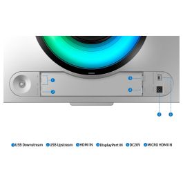 SAMSUNG Monitor Odyssey OLED G9 S49CG954SU 49" UWQHD 5120x1440 OLED 240Hz 0,03ms Curvo Plata