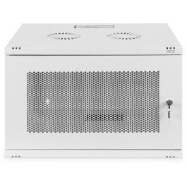 Digitus Carcasa de Pared SOHO 7U, 370x540x400 mm, sin montar, Rack 60kg, Rieles de Rack, IP20, Gris