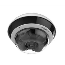 Hikvision Cámara IP Multisensor 5MP 360° 4 Sensores 2.8-8mm/2mm IR30 WDR IK10 IP67 con Audio y Alarma