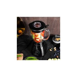 CECOTEC Power Black Titanium 1800 Smart - Batidora de vaso americana 1.8L, 1800W, 6 cuchillas titanio negro, programas automáticos, jarra termorresistente, Negro