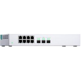 QNAP QSW-308S Switch No Administrado 8 Puertos Gigabit Ethernet + 3 Ranuras SFP+ 10G