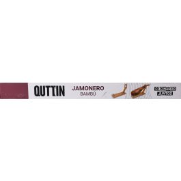 Quttin Soporte Jamonero de Bambú – Base para Cortar Jamón Curado, 48.6 x 16.5 x 5.4 cm (8 Unidades)