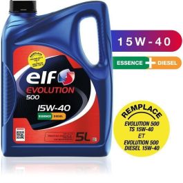 Aceite de Motor para Coche Elf Evolution 500 15W40 5 L