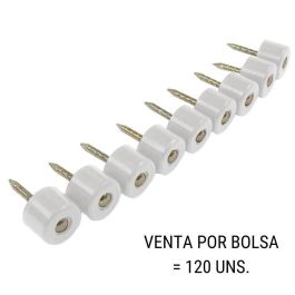 Soporte Cilíndrico Maq. Con Clavo Blanco (120U) Soporte Estante Para Maquina. Herrajes Fab.Nacional Precio: 5.50000055. SKU: B19WK2SL6N