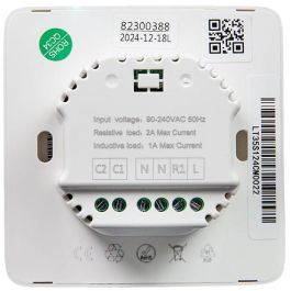 Shelly ST1820 Termostato Inteligente para Calefacción por Suelo Radiante WLAN BT Blanco