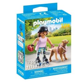 Figura patinadora con retriever playmobil my life Figura patinadora con retriever playmobil my life
