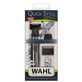 Cortabarbas Wahl QuickStyle - Recortadora de precisión con batería de litio, para líneas de cuello y patillas, referencia 1 Cortabarbas Wahl QuickStyle - Recortadora de precisión con batería de litio, para líneas de cuello y patillas, referencia 1