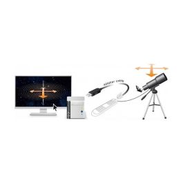 DeLOCK 66734 Cable Adaptador USB-A a RS-232 RJ9/RJ10 con ESD, 2m, Negro, Chip FTDI, Compatible Celestron NexStar
