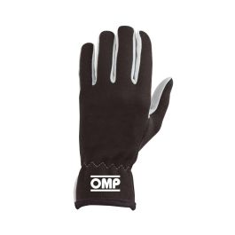 Omp OMPIB0-0702-A01-071-XL Guantes Rally Negro Talla XL, Palma Ante Gris, Dorso Nomex, Homologación ISO 6940