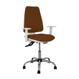 PIQUERAS Y CRESPO Silla Elche blanca asincro bali marron oscuro brazos regulables ruedas de parque Precio: 201.50000046. SKU: S5704201