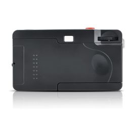 AgfaPhoto Cámara Analógica Compacta 603001, 35 mm Reutilizable, Color Rojo/Plata, Flash Integrado, Lente 32 mm