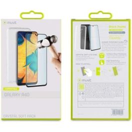 Pack Muvit MUPAK0431 Funda Cristal Soft + Protector Vidrio Templado para Samsung Galaxy A40/ Transparente