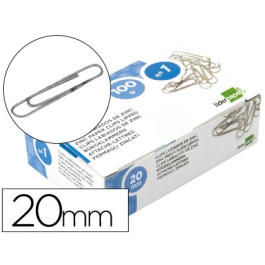 Liderpapel Clips nº1 Labiados 20 mm Caja de 100 Unidades Calidad Extra Metal Zinc Punta Redonda Precio: 5.50000055. SKU: B19NYMM6RS
