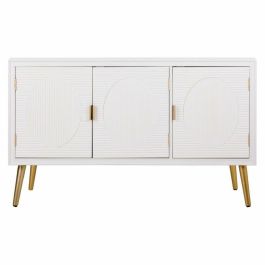 Aparador Alexandra House Living Blanco Dorado Madera MDF 41 x 71 x 120 cm