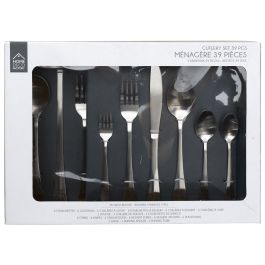 Home Deco Factory Cubertería 39 Piezas Acero Inoxidable