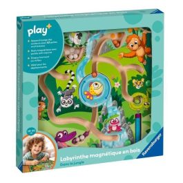 Ravensburger -PLAY + - Laberinto magnético de madera En la jungla - A partir de 18 meses - Versión francesa - 34018 Ravensburger -PLAY + - Laberinto magnético de madera En la jungla - A partir de 18 meses - Versión francesa - 34018