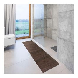Bamboo Cool Alfombra de bambú wengé 160x240cm, antideslizante, interior/exterior