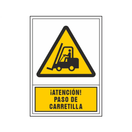 Syssa Señal de Advertencia Atencion! Paso de Carretilla en PVC 245x345 mm Precio: 3.88999996. SKU: B1AQZMSCRV