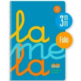Lamela Cuaderno Espiral Folio 80H 90g Cuadrovía 3mm con Margen Cubierta PP Azul Fluorescente (5 Unidades) (5 Unidades) Precio: 24.50000014. SKU: S8411425
