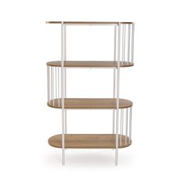 Versa Estantería Neyla 133.5 cm de alto, 80 cm de largo, 34 cm de ancho