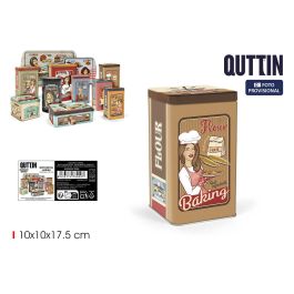 Bote de metal para harina Quttin 10x10x17.5 cm (12 Unidades) Precio: 29.88999959. SKU: B18TH3WGMH