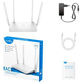 Cudy AC1200 Gigabit Wi-Fi Mesh Router Doble Banda 2.4 GHz 5 GHz Wi-Fi 5 802.11ac